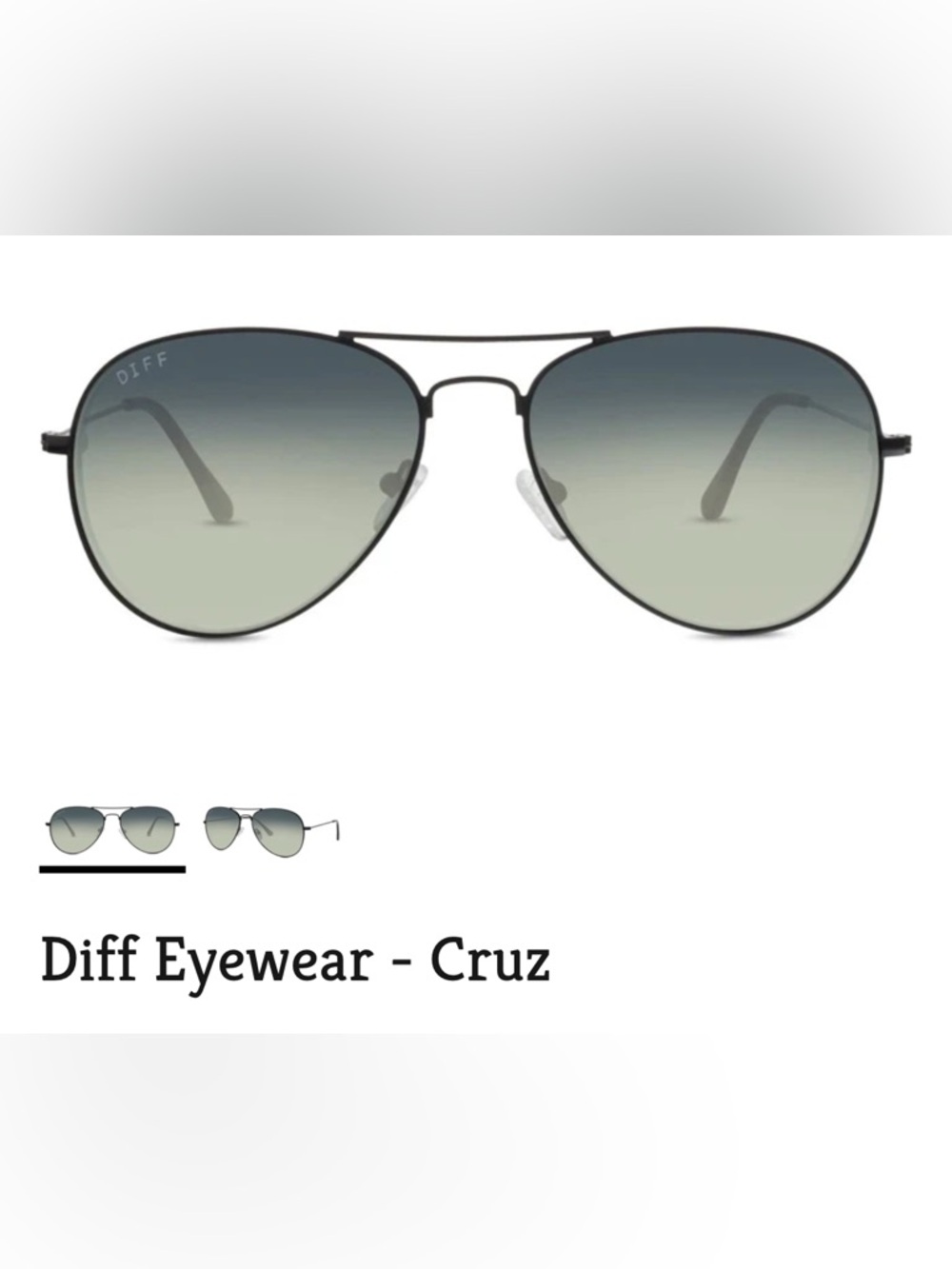 DIFF Cruz Aviator Sunglasses